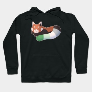 Aromantic Pride Red Panda Hoodie